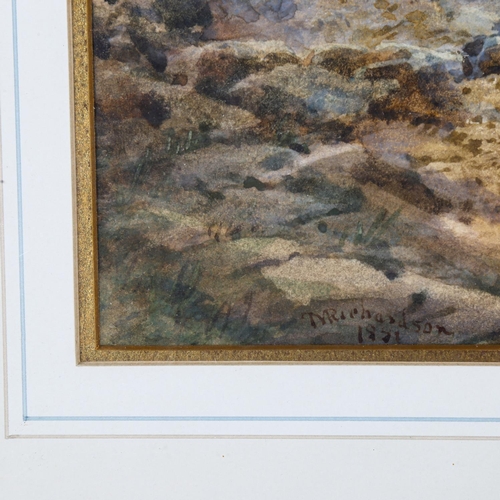 2013 - T M Richardson, watercolour, The Gerry River Perthshire, signed and dated 1851, 18cm x 26cm, framed