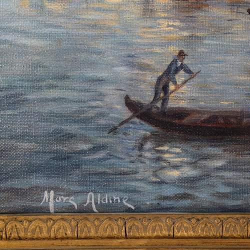 2074 - Morgan Aldine, oil on canvas, scene in Venice, signed, 38cm x 50cm, framed