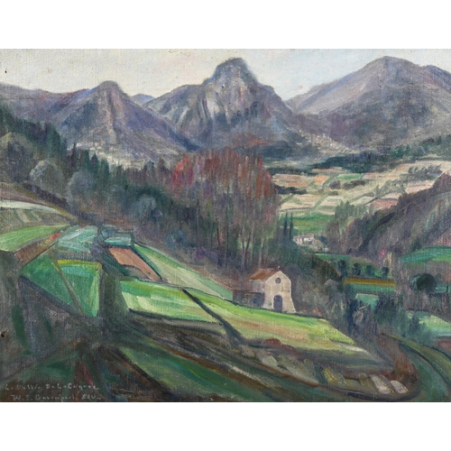 2088 - W S Davenport (1868 - 1938), oil on canvas, Continental landscape, signed, 65cm x 80cm, framed