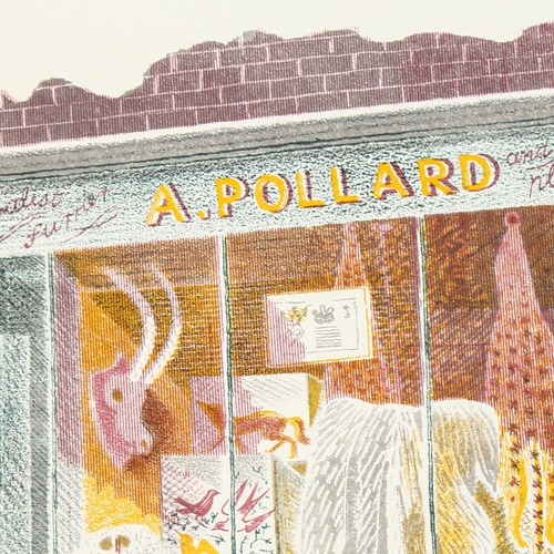 2105 - Eric Ravilious (1903-1942), lithograph in colours on paper, The Furrier, 14.5cm x 14cm, mounted. Fro... 