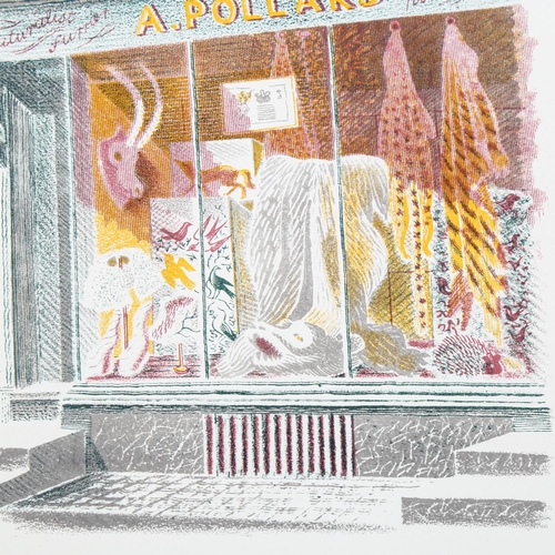 2105 - Eric Ravilious (1903-1942), lithograph in colours on paper, The Furrier, 14.5cm x 14cm, mounted. Fro... 