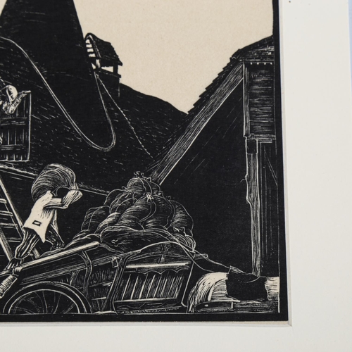 2108 - Clare Leighton (1898-1989), limited edition woodcut on paper, The Malthouse, 17.8cm x 12.5cm, mounte... 