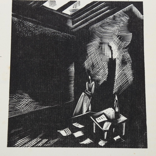 2111 - Paul Nash (1889-1946), wood engraving on paper, Poor Northern Muse, Act 1 Scene 1, from Mister Bosph... 