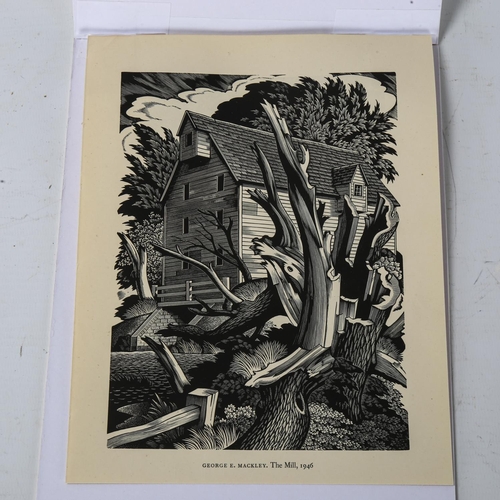 2113 - George Mackley (1900-1983), wood engraving on paper, The Mill (1946), 19cm x 13.5cm,  printed on Bas... 