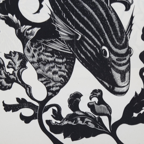 2121 - Robert Gibbings (1889-1958), wood engraving on paper, Bermudan Fish (1931), 24.5cm x 18cm, printed o... 