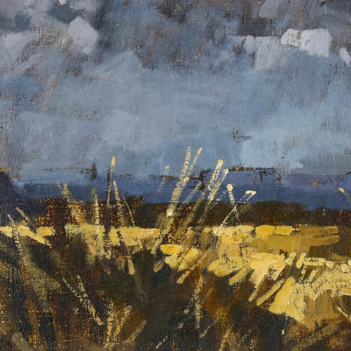 2123 - Michael Lawrence Cadman (1920-2010), oil on board, Autumn Fields, framed, 20cm x 36cm, provenance – ... 