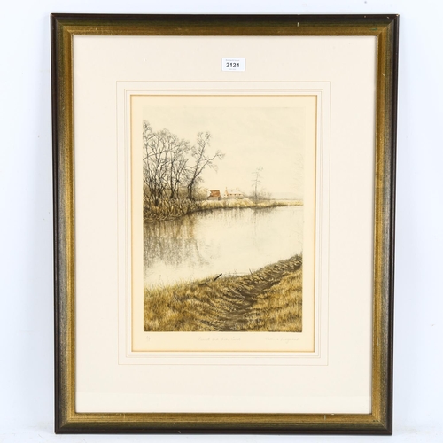 2124 - Patricia Langmead (1945), etching in colour on wove paper, Kennet and Avon Canal, signed and inscrib... 