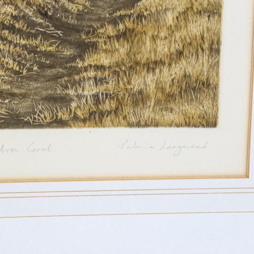 2124 - Patricia Langmead (1945), etching in colour on wove paper, Kennet and Avon Canal, signed and inscrib... 