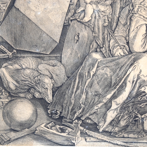 2154 - **DESCRIPTION CHANGE** *After* Albrecht Durer, engraving on laid paper, melencolia, image 23cm x 18c... 