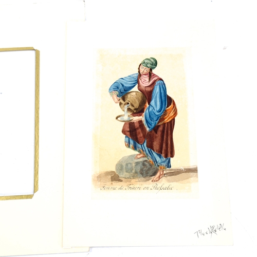 2231 - Baron Otto Magnus De Stackelberg (1787 - 1837), watercolour, Femme De Trikeri en Thessalie, 18cm x 1... 