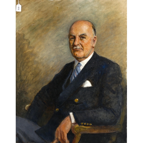 2272 - Oil on canvas, circa 1930s, portrait of a gentleman, unsigned, 91cm x 70cm, unframed