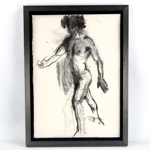 2179 - Christos Tsimaris, charcoal life study, 2012, signed, 60cm x 40cm, framed