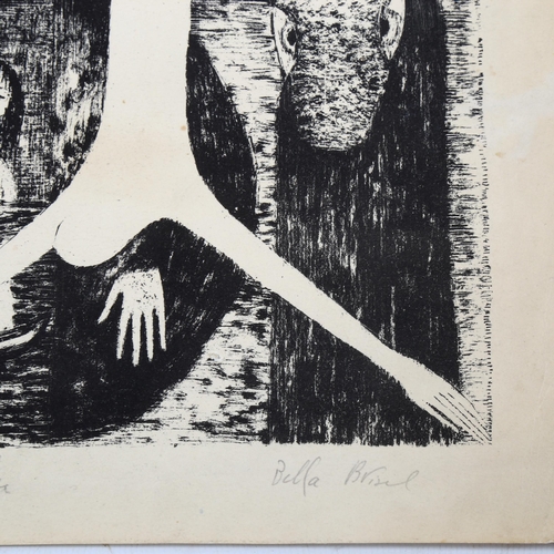 2198 - Bella Brisel (1929 - 1983), monoprint, Heuveuse Annee, circa 1950s, signed in pencil, image 20cm x 1... 