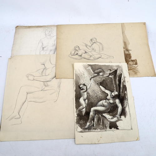 2207 - Lionel Ellis (born 1903), group of figure studies circa 1930