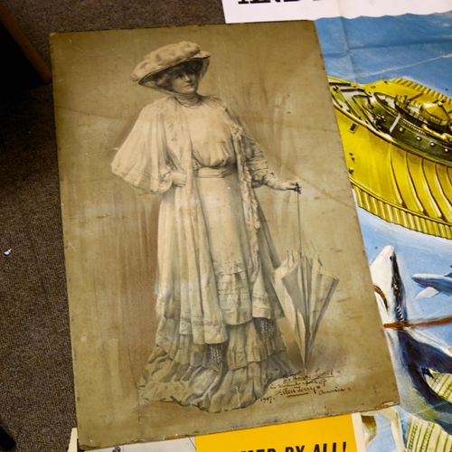 2212 - *WITHDRAWN*

Ellen Terry, large lithograph with original pen signature in Remembrance to Thomas Love... 