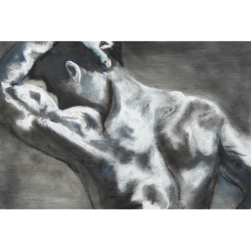 2299 - Clive Fredriksson, oil on board, life study, 42cm x 61cm, framed