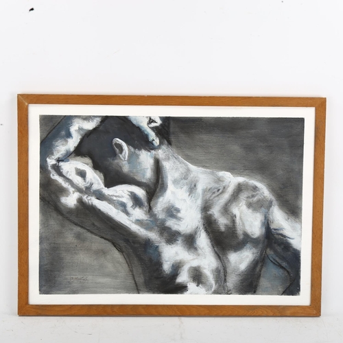 2299 - Clive Fredriksson, oil on board, life study, 42cm x 61cm, framed