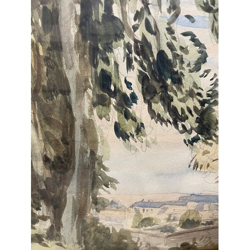 2159 - Philip Wilson Steer, watercolour, Montreuil sur Mer, Fine Art Society Exhibition label verso dated 1... 