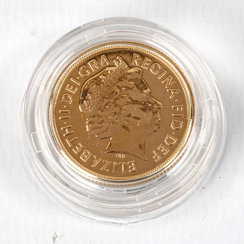 1170 - **DESCRIPTION CHANGE** 2012 Queen's Diamond Jubilee *brilliant uncirculated* gold sovereign coin, li... 