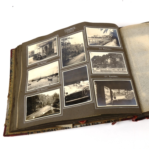 125 - AERONAUTICAL and MOTOROING INTEREST - an early 20th century photograph album and driving licence, re... 