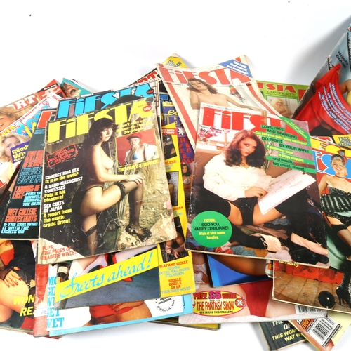 129 - A quantity of Vintage adult magazines