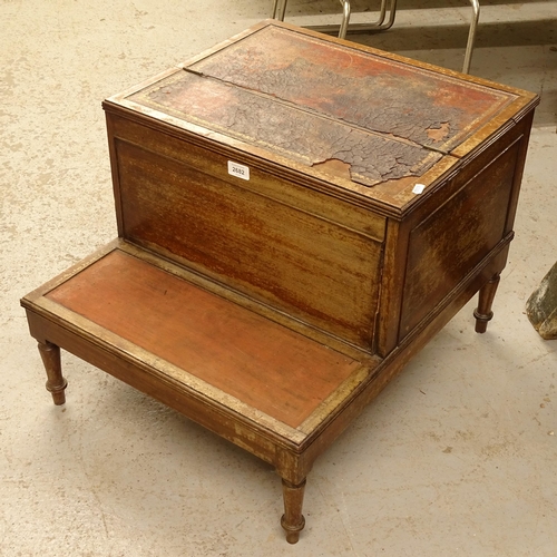 2682 - An Antique mahogany step commode