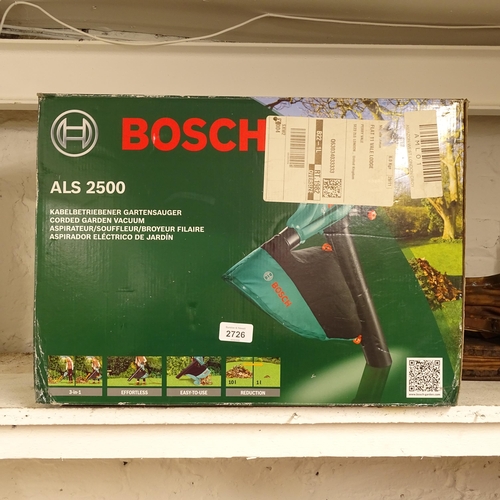 2726 - A Bosch ALS2500 garden vacuum, GWO