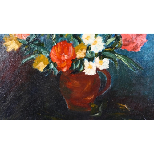 178 - Manuel Quintanilla (born 1924), oil on canvas, still life, dated 1981 verso, 95cm x 80cm, framed