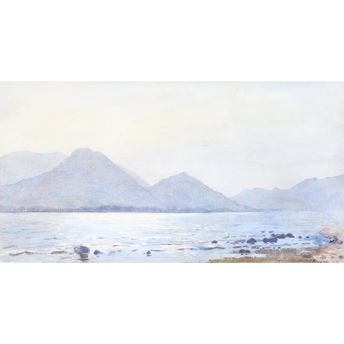 195 - Cedric Kennedy, watercolour, landscape, signed and dated 1917, 28cm x 51cm, framed