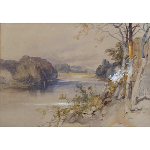 239 - 19th century British School watercolour, landscape, unsigned, 26cm x 36cm, mounted