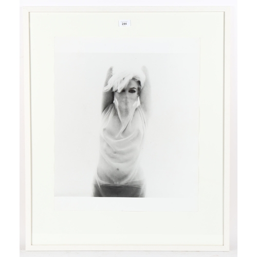 244 - Bert Stern, Marilyn, large photographic print, signed and dated 1962 verso, sheet size 60cm x 50cm, ... 