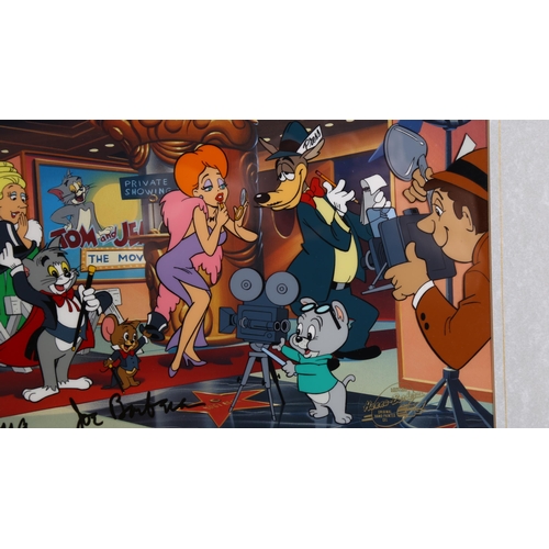 279 - Hannah-Barbera, original hand painted cartoon cel, signed in pen by Bill Hannah and Joe Barbera, fro... 