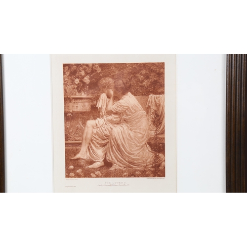 290 - Albert Moore (1841 - 1893), photogravure, the lovers, circa 1890, image 20cm x 17cm,  a German archi... 