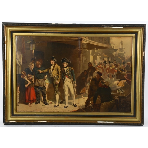 339 - After Fred Roe, lithograph, Nelson in Woolwich Market, published circa 1900, 53cm x 80cm, framed