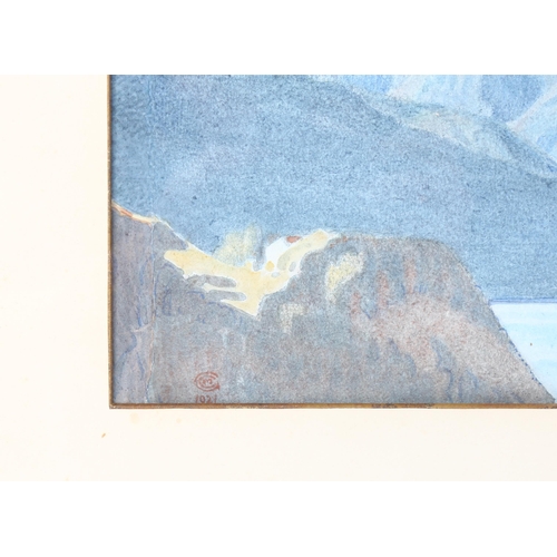 4 - Charles March Gere (1869 - 1957), watercolour, Lake Maggiore, signed with monogram, 26cm x 35cm, fra... 