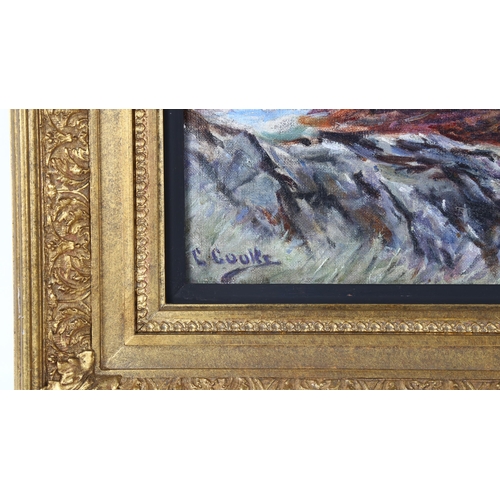 60 - Charles Allan Cooke (1878 - 1941), oil on canvas, Highland landscape, signed, 41cm x 56cm, framed