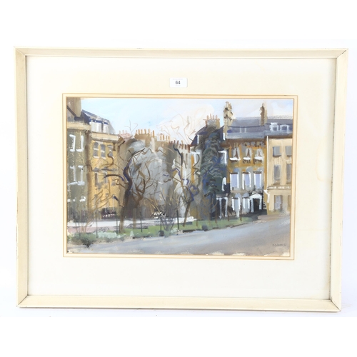 64 - Sam Dodwell (1909 - 1990), watercolour, Catherine Place Bath, signed, 35cm x 50cm, framed