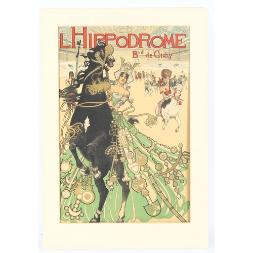 93 - Manuel Orazi, original lithograph poster, l'Hippodrome, Brd De Clichy, published 1905 by Societe D'I... 