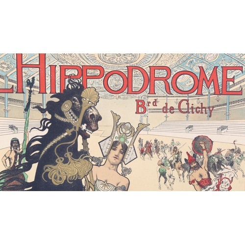 93 - Manuel Orazi, original lithograph poster, l'Hippodrome, Brd De Clichy, published 1905 by Societe D'I... 