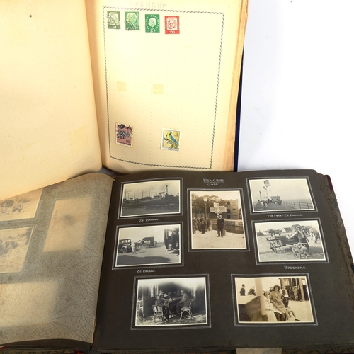 119 - AERONAUTICAL and MOTORING INTEREST - an early 20th century photograph album and driving licence, rel... 