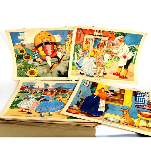 127 - A set of Boyce Gay Series Nursery Rhyme picture plates, by Macmillan & Co Ltd