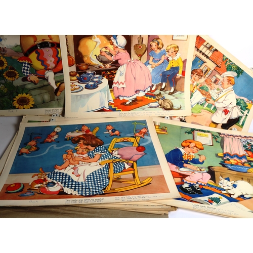 127 - A set of Boyce Gay Series Nursery Rhyme picture plates, by Macmillan & Co Ltd