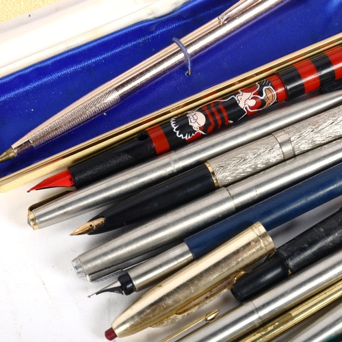 162 - Various pens, including Sheaffer