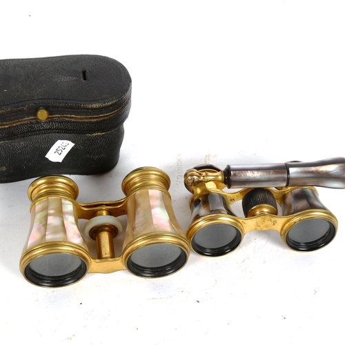 172 - 2 pairs of mother-of-pearl opera glasses