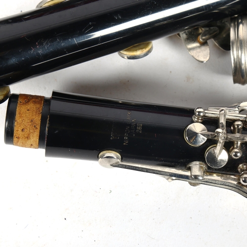 284 - A Yamaha black lacquer clarinet, in a hardshell case