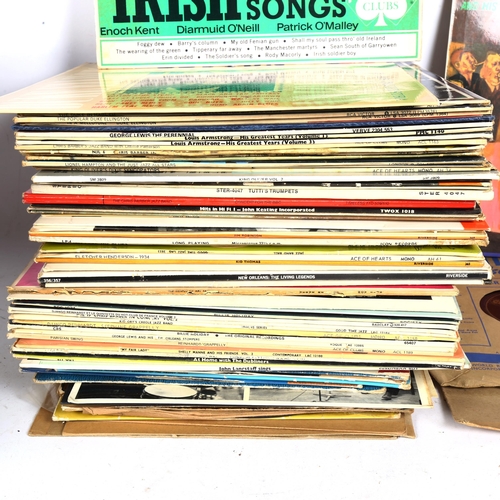 293 - Various vinyl LPs and records, mostly jazz (boxful)