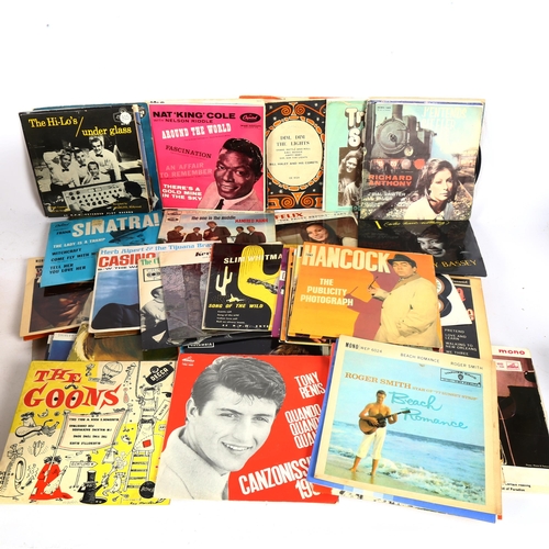 296 - A quantity of 60s vinyl 45s and EPs (boxful)