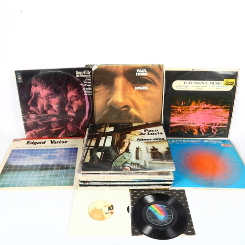 301 - Various vinyl LPs and records, including Paul Horn, Don Ellis etc (boxful)