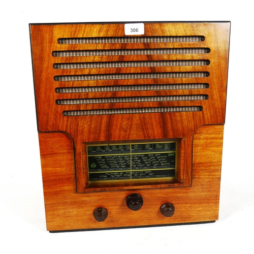 306 - A large Vintage Pilot valve radio