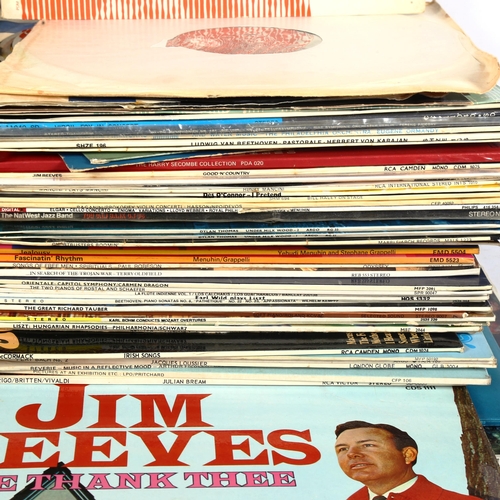 313 - A large quantity of various vinyl LPs and records (3 boxes)